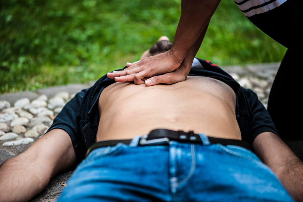 chest compressions